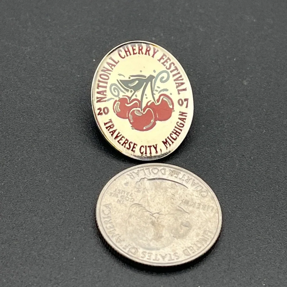2007 National Cherry Festival Traverse City Michigan Lapel‎ Hat Pin